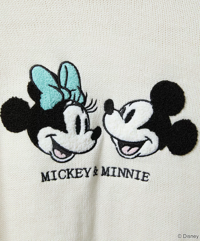 Mickey Mouse & Minnie Mouse/Mickey Mouse & Minnie Mouse/Sagara Embroidery Oversized Knit Limited Edition