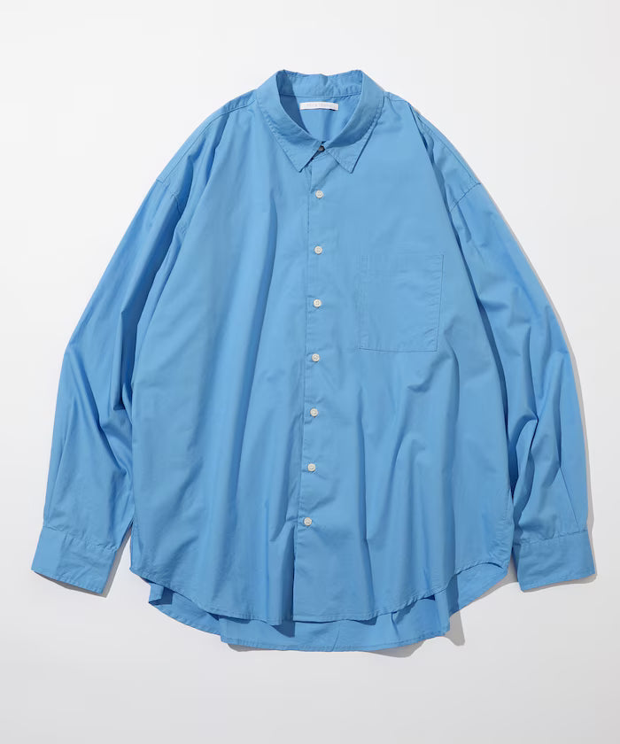 <New Color Added> Relaxed Fit Broad Shirt / Regular Collar / Long Sleeve