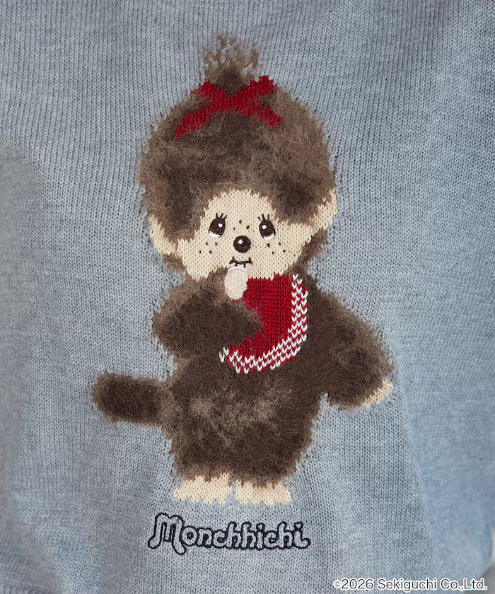 Monchhichi Feather Jacquard Summer Knit Limited Edition