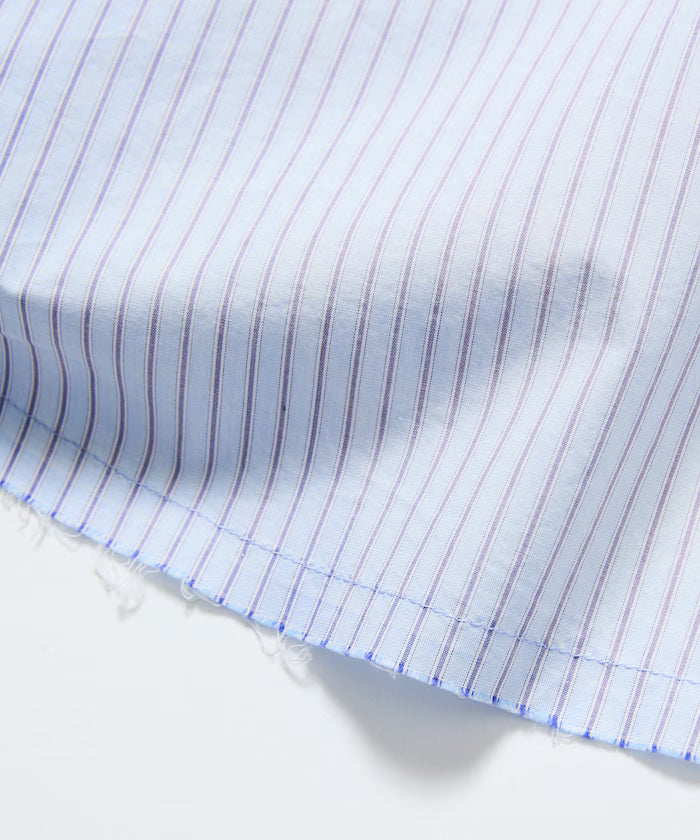 Big Silhouette Damage Processing Regular Color S/S Shirt/Check/Stripe/Fade Processing [Limited Edition]