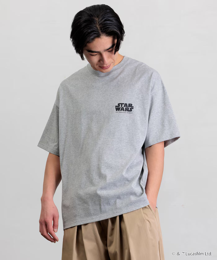 STAR WARS EPISODE 1/Star Wars Exclusive Big Silhouette Back Print Crew Neck T-shirt 【Limited Edition】