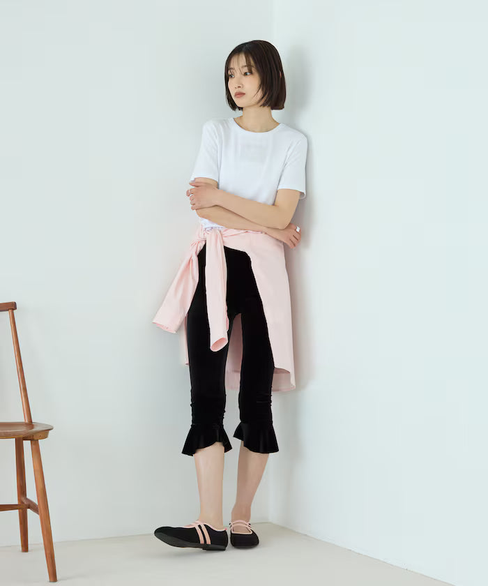 Lace Applique Cotton Modal T-Shirt