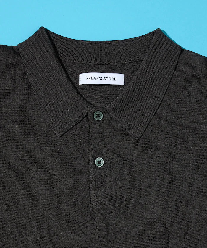 [New Color Added] SUPER ICE / Super Ice Short Sleeve Polo Neck Knit / Contact Cold Sensation