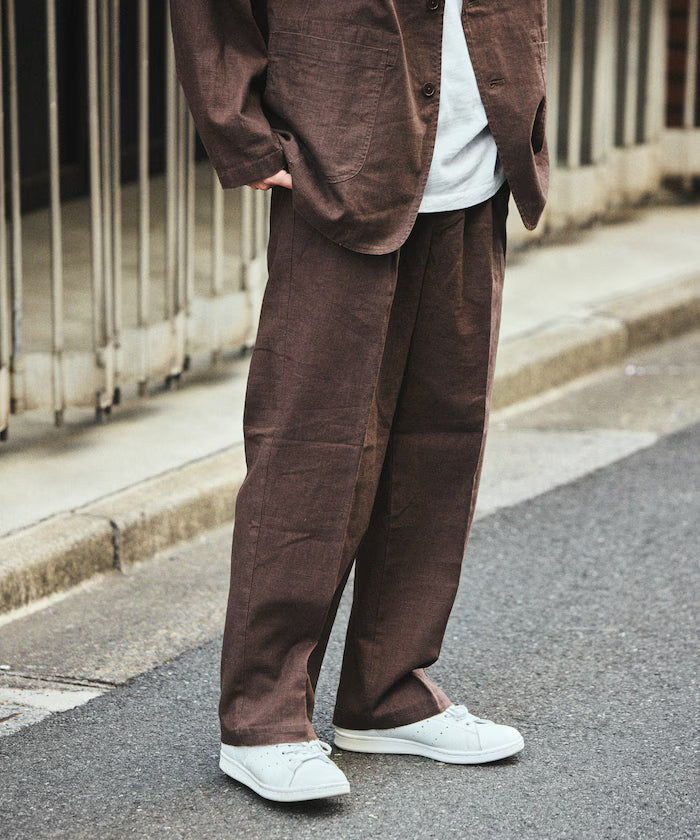 LINEN COTTON EASY SLACKS [Compatible with Setup]