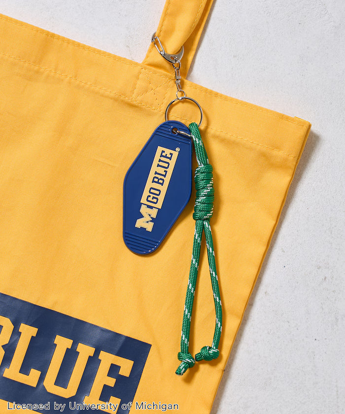 College Logo Tote Bag with Key Charm/A4 Size Tote Bag
