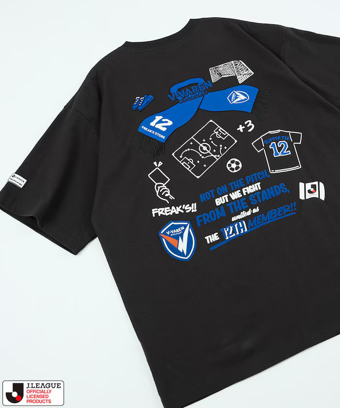 [Available for sale from May 15, 12:00] J.LEAGUE × FREAK’S STORE Limited Edition SUPPORTERS SHORT SLEEVE TEE [V.Varen Nagasaki] - Charcoal Gray