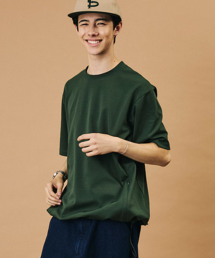SUPER ICE / Super Ice Crew Neck Spindle T-Shirt Contact Cooling / Quick Dry / UV Cut