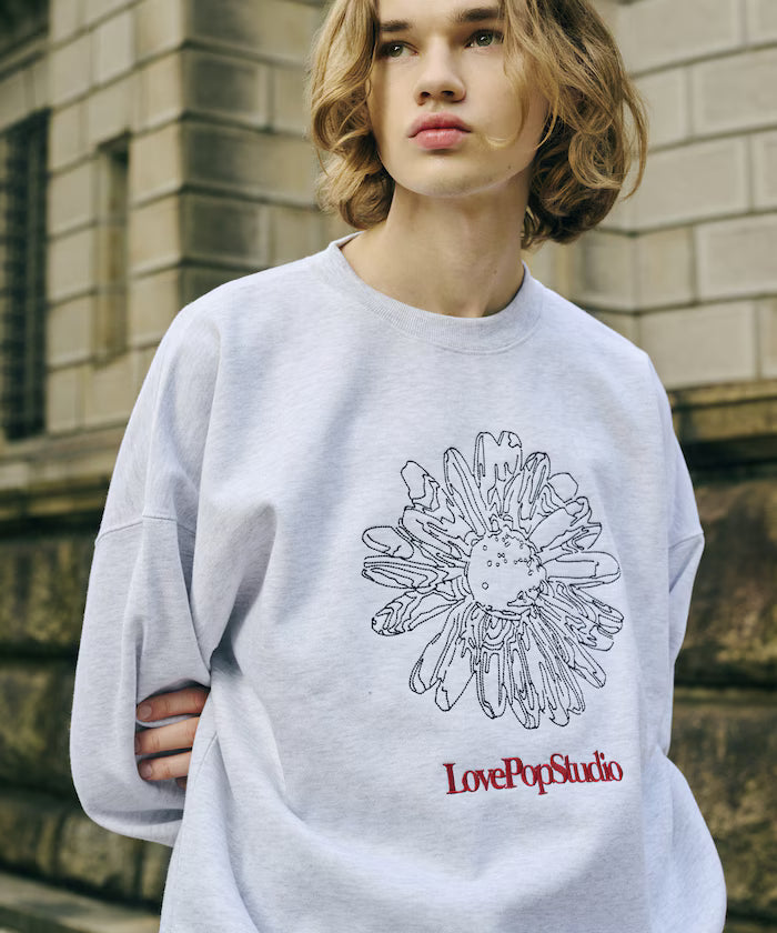 LOVE POP STUDIO FLOWER EMBROIDERY SWEAT【Limited Edition】