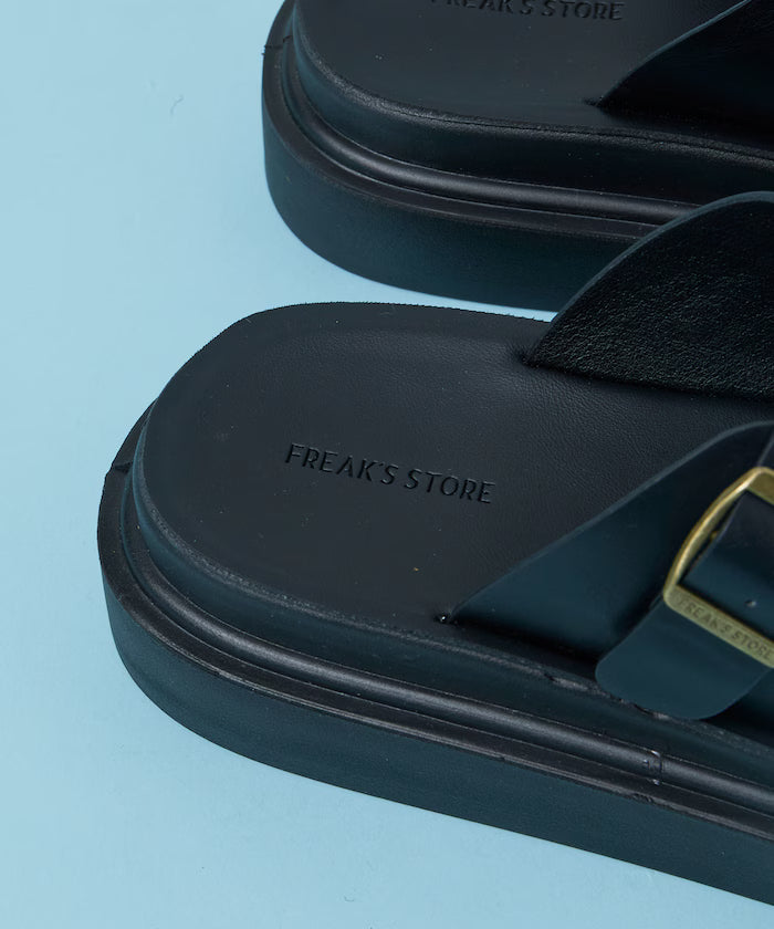 Lazerette SW Double Strap Slide Sandal / Platform Sole [23~28cm] 【Limited Edition】