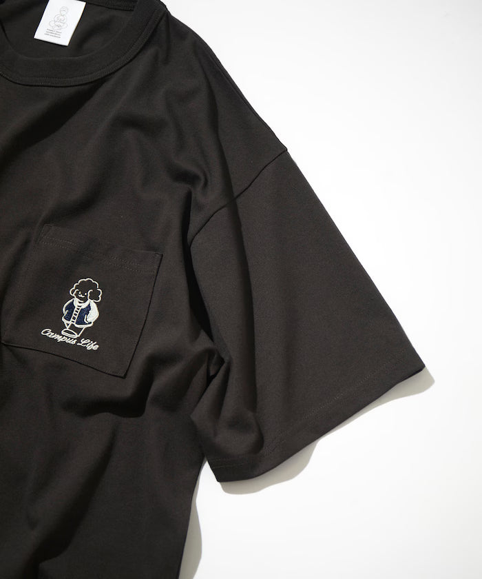 tombonia/Tombonia Back Print Crew Neck T-Shirt/Campus Life