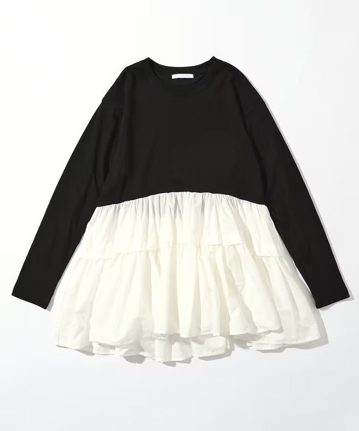 Organic Cotton Tiered Long Sleeve T-shirt