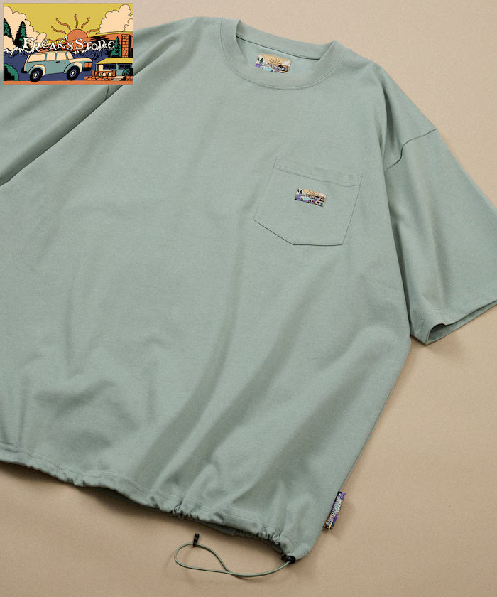 FREAK'S STORE for BEACH & FES Relax Fit One Point Logo Spindle Pocket T-shirt