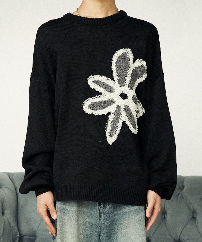 Boucle Flower Pullover Knit [Limited Edition]