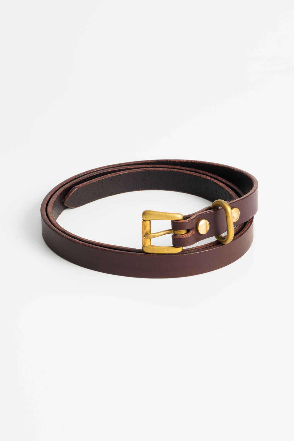 STANDARD BELT SLIM - BROWN×GOLD