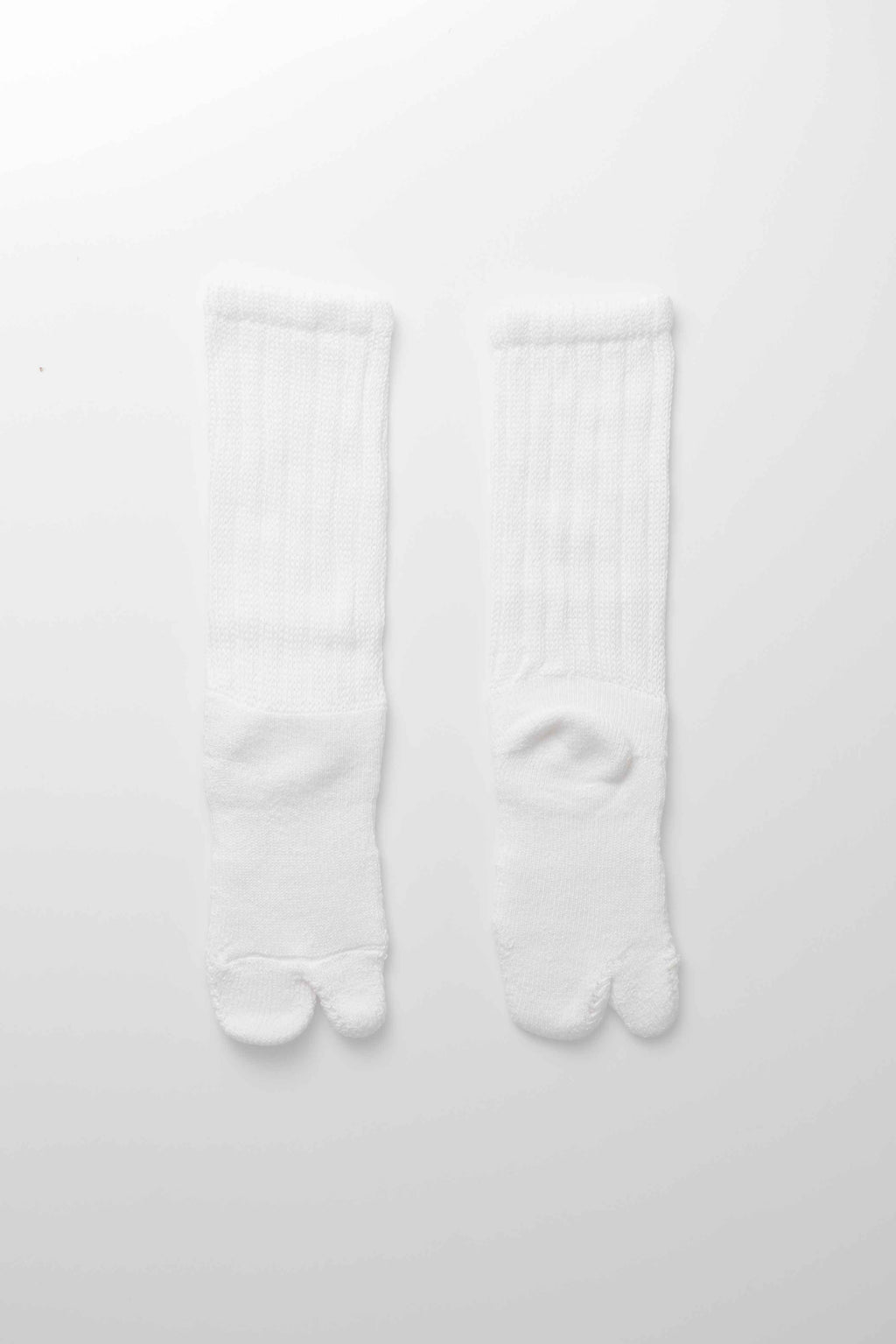 WOOL TABI PILE SOCKS - WHITE