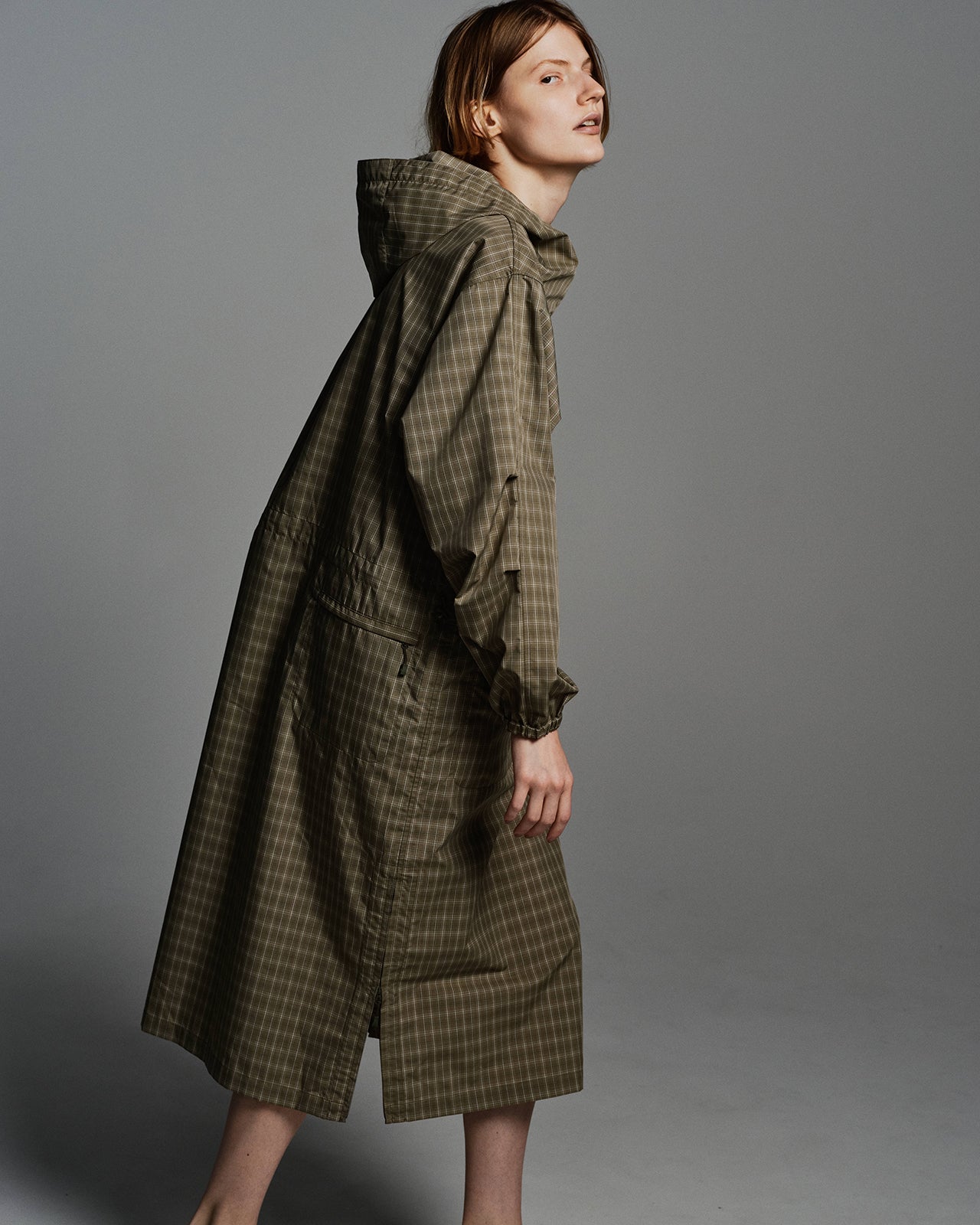 W's TECH ANORAK DRESS SUMMER PLAID