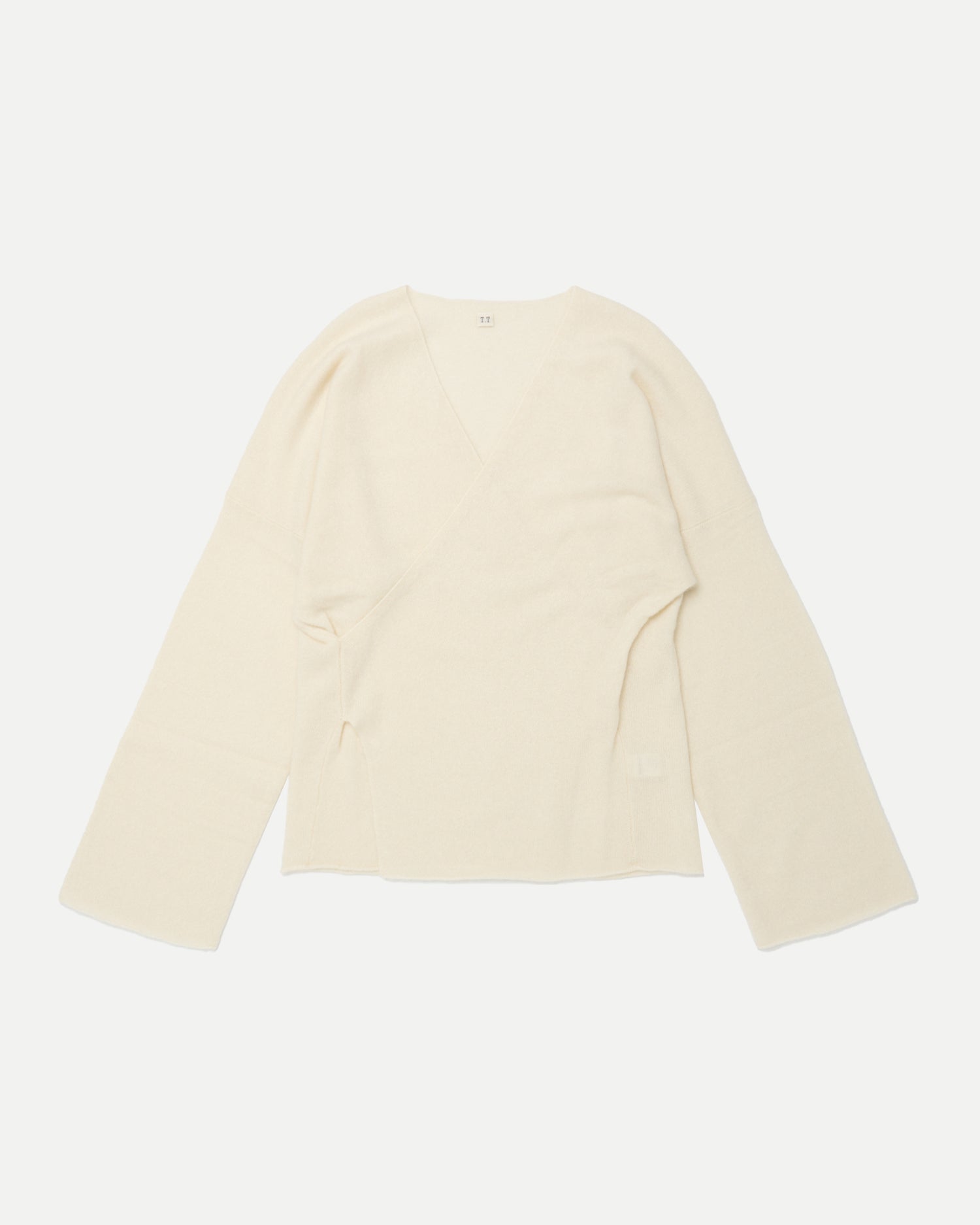 CASHMERE CACHE COEUR PULLOVER - RAW WHITE
