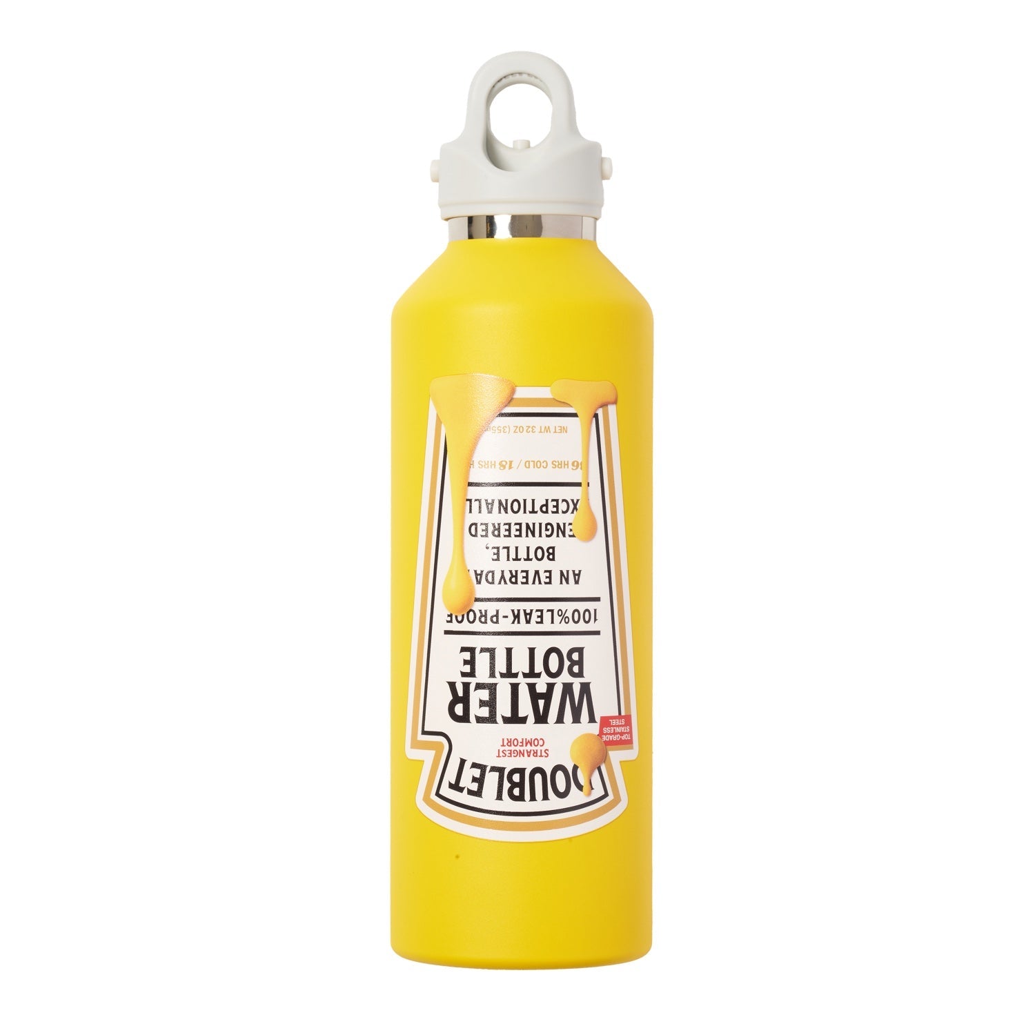 FRIDGE STYLE WATER BOTTLE/LARGE - MUSTARD
