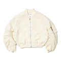 SPILLED RICE BOMBER JACKET - WHITE