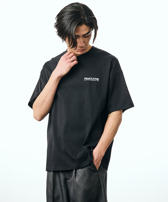 Big Silhouette Receipt Motif Back Print T-Shirt 【Limited Edition】