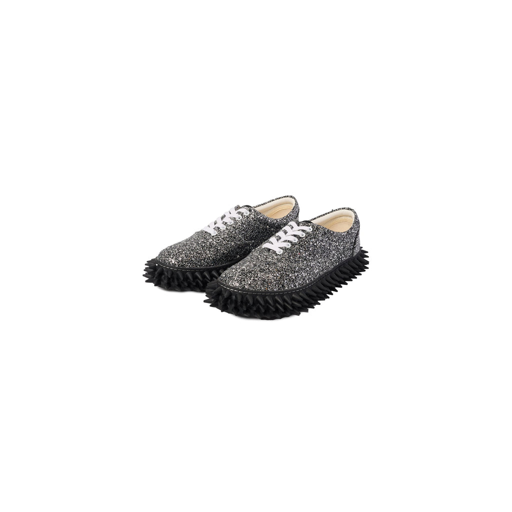 GLITTER SPIKE SNEAKER - SILVER