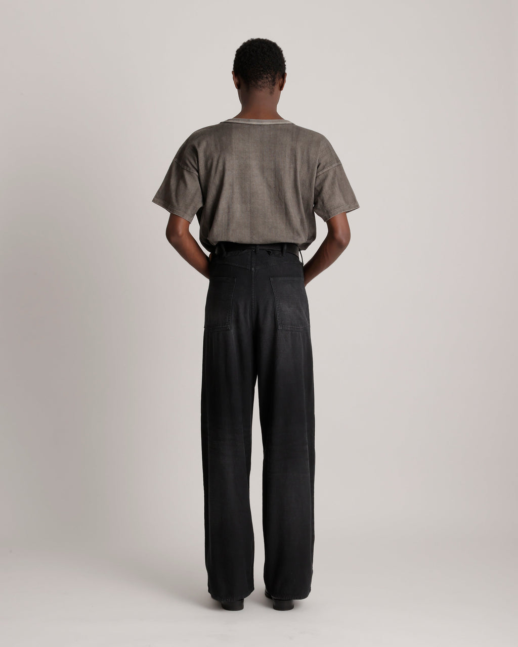 LOT.209 BUCKLE-BACKED TROUSERS