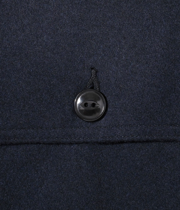 ALASKA SLEEPING BAG NAVY WOOL MELTON "STAG JACKET"