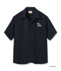 RAYON BOWLING SHIRT “CUSTOM BODY SHOP” - BLACK