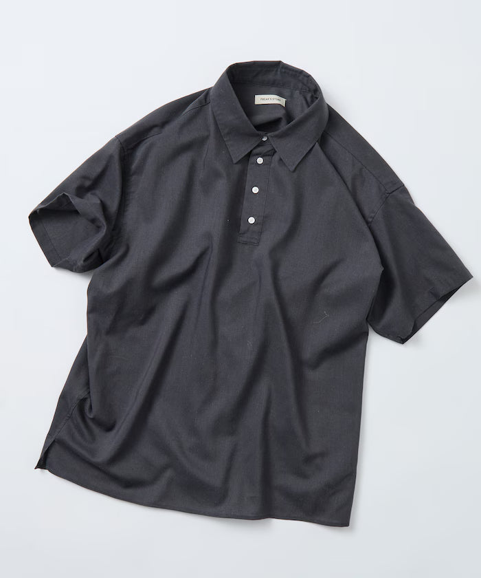 Relax Fit Relax Fit Linen Mix Polo Collar Shirt [Limited Edition]