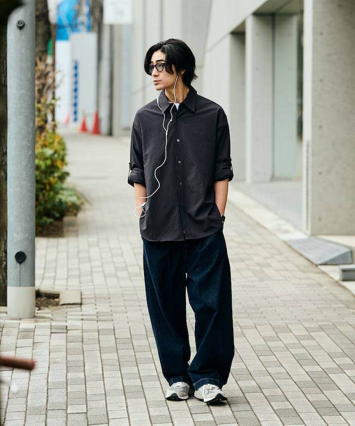 AiRide/Air Ride Relax Fit 2WAY Roll Up Sheer Seersucker Shirt/Pocketable/Quick Dry/UV Cut [Limited Release]