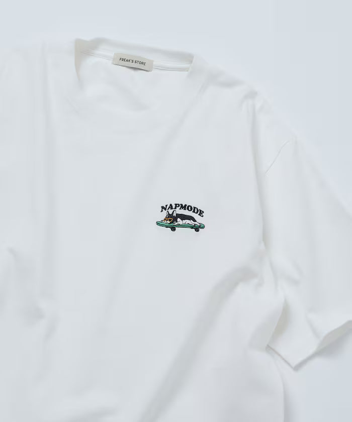 Relaxed Fit One-Point Animal Embroidery Crew Neck T-Shirt [Limited Edition]