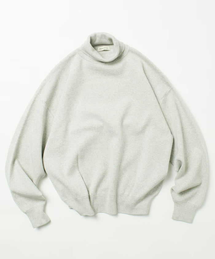 Relax Fit Sweat-Like Turtleneck Knit 【Limited Edition】