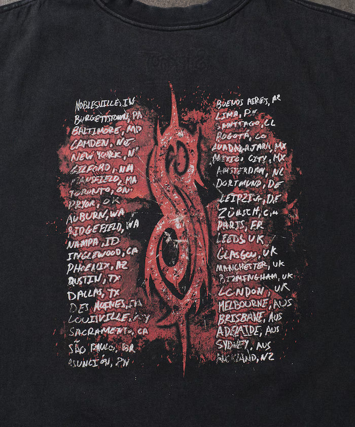 【EXCLUSIVE】Vintage-like Slipknot Back Print T-shirt / Slipknot