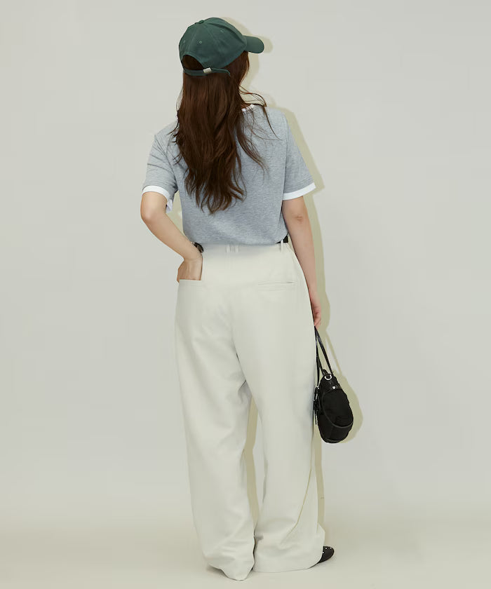 Color Tuck Slacks Pants Limited Release