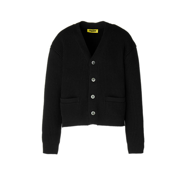 KNIT CARDIGAN - BLACK
