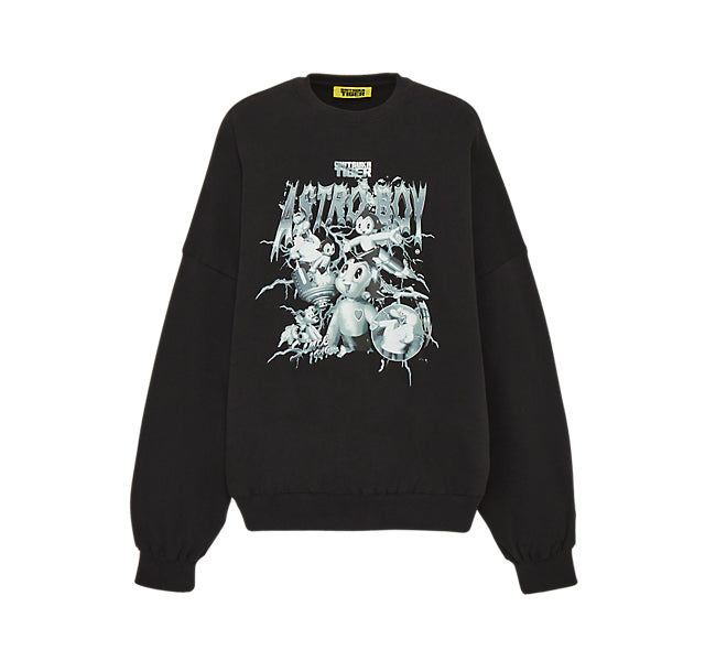 SWEAT TOP - BLACK/BLUE