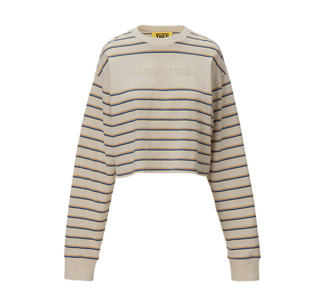 WOMEN'S LONG SLEEVED TOP - LIGHT BEIGE