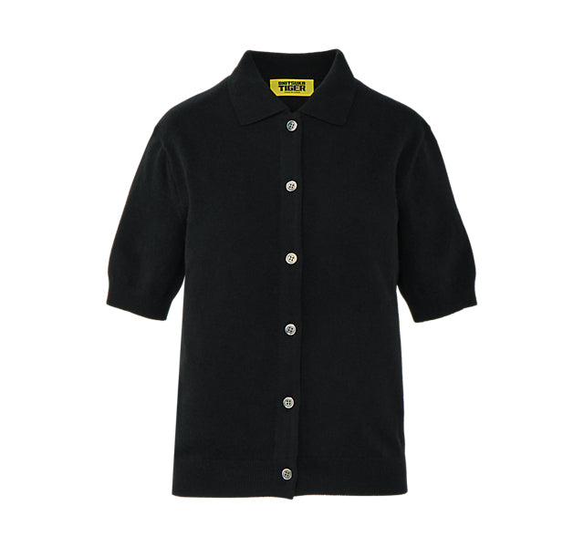 WOMEN'S KNIT TOP - BLACK