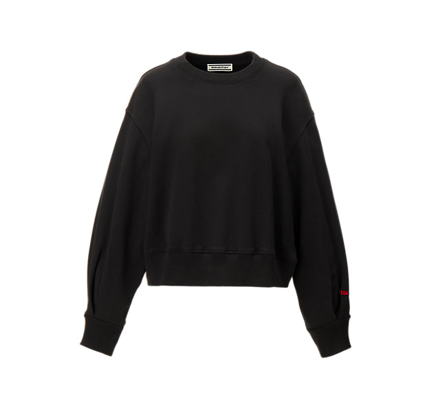 WOMEN'S SWEAT TOP - BLACK