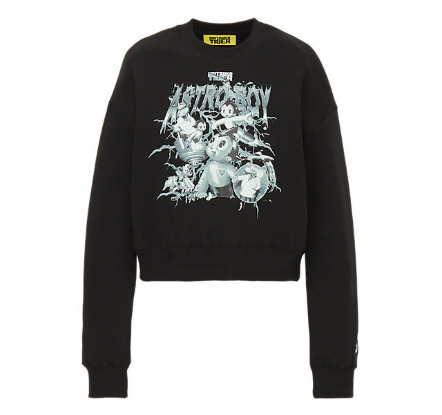 WOMEN'S SWEAT TOP - BLACK/BLUE