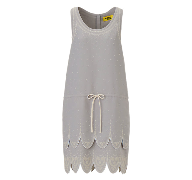 WOMEN'S EMBROIDERED DRESS - GREY