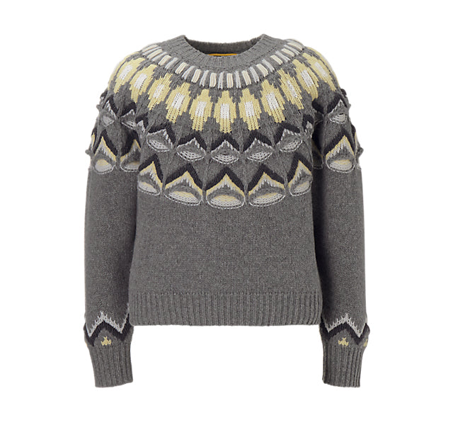 KNIT TOP - HEATHER GREY