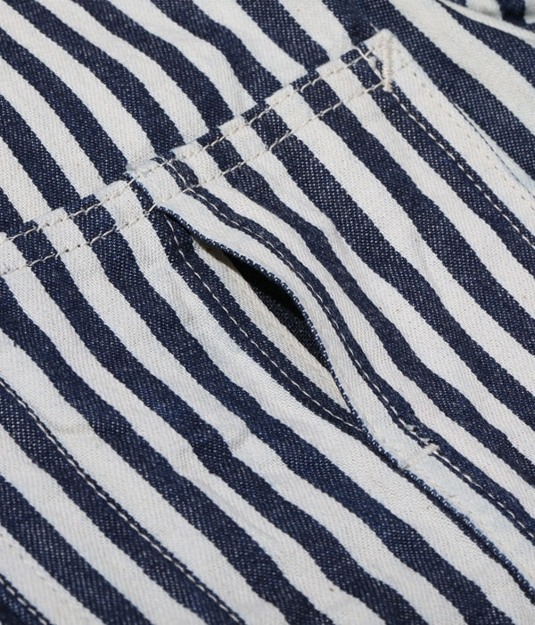 HEADLIGHT × FICTION ROMANCE NOS 7oz. 1/4" INDIGO STRIPE WORK COAT