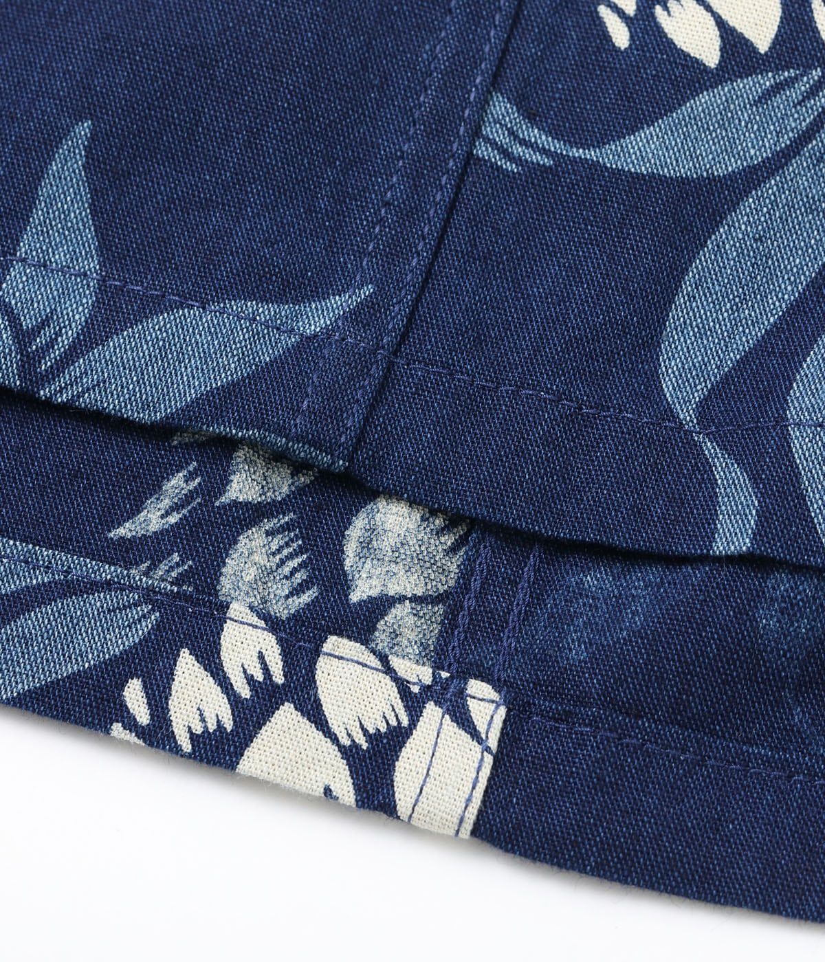 DUKE KAHANAMOKU INDIGO COTTON HAWAIIAN SHIRT “DUKE'S PINEAPPLE”