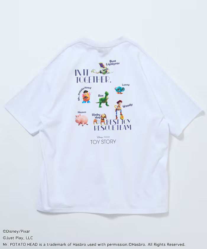 [TOY STORY] Exclusive Back Print Crew Neck T-Shirt / RANDOM [Limited Edition] - White