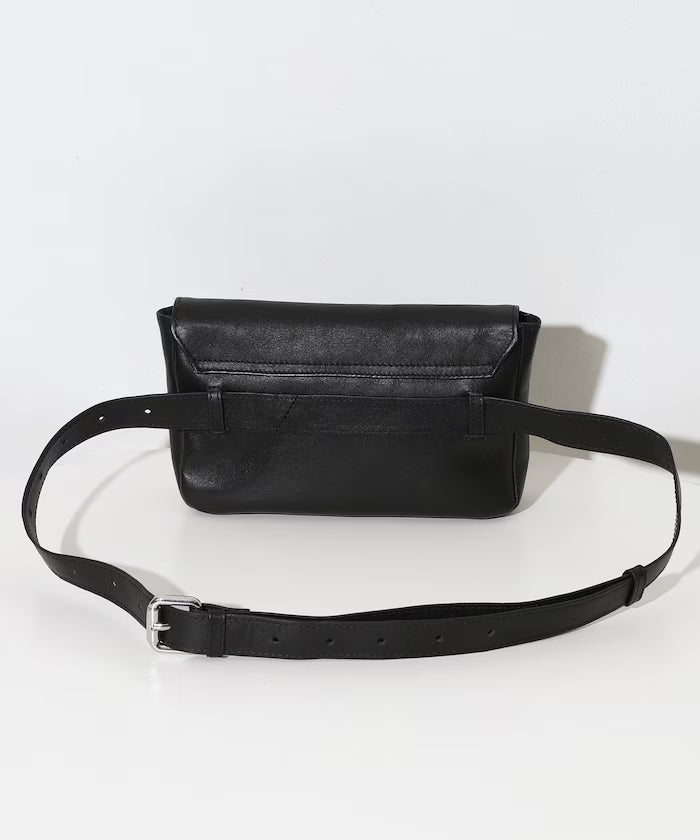 Leather Waist Pouch / Cowhide / Water-Repellent Leather