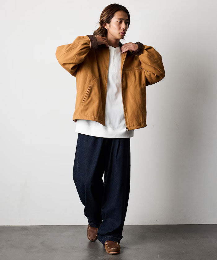 Big Silhouette Corduroy Switch Duck Blouson [Limited Edition]