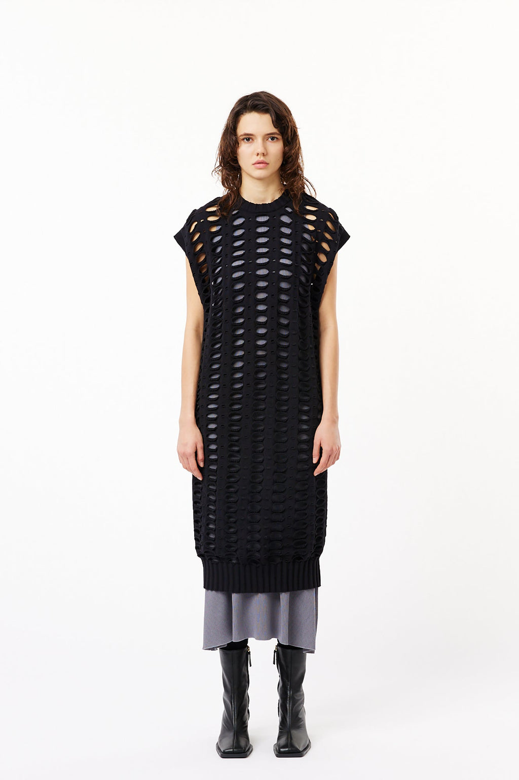 FAÇADE VENTS SLEEVELESS DRESS