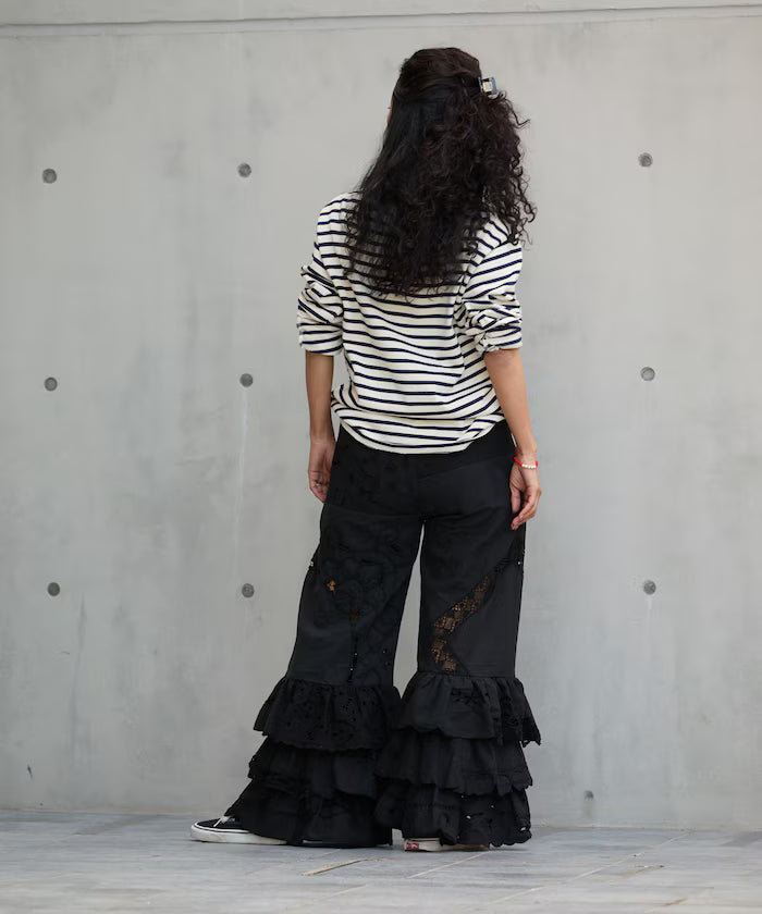 vintage lace tablecloth remake easy pants