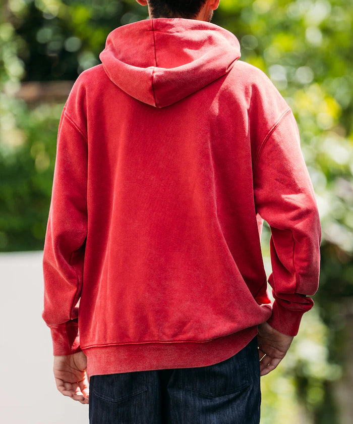 13 oz HEAVY WEIGHT pigment-dyed sweat hoodie
